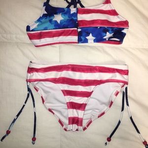 Red, White, and Blue Justice Swim Bottoms